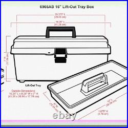 ArtEase 16 Portable Organizer Clear Lift-Out Tray Box with Handle ArtEase 16 Portable Organizer Clear Lift-Out Tray Box with Handle