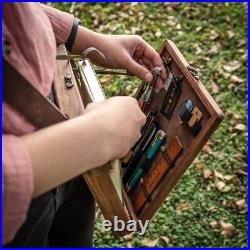 ArtEase Portable Wooden Desktop Easel with Storage Box Multi-Function Art Supp