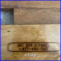 Art Box and panel No Tripod Plein Air Painting Box