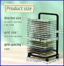 Art Drying Rack Painting Racks Double Sided Wire 20 Shelves 29x19x3 OPEN BOX