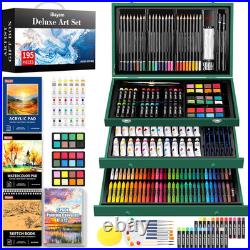 Art Kit for Kids Teens Teenage Adult, 195-Pack Drawing Coloring Sketching Art Su