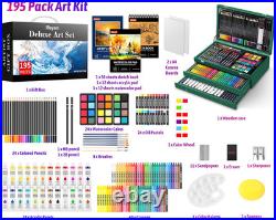 Art Kit for Kids Teens Teenage Adult, 195-Pack Drawing Coloring Sketching Art Su