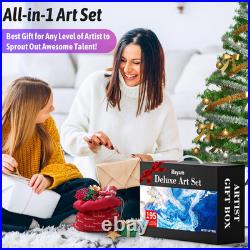 Art Kit for Kids Teens Teenage Adult, 195-Pack Drawing Coloring Sketching Art Su