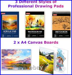 Art Kit for Kids Teens Teenage Adult, 195-Pack Drawing Coloring Sketching Art Su