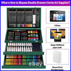 Art Kit for Kids Teens Teenage Adult, 195-Pack Drawing Coloring Sketching Art Su
