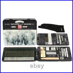 Art Painting Set 70/35 Pieces of Sketching Pencil Sketch Drawing, Gift Tin Box