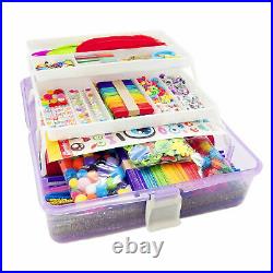 Art Supplies for Kids Craft Art Kit Crafting School Set Portable Folding Box