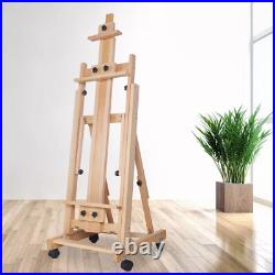 Art Supply Adjustable H-Frame Multi-Purpose Studio Artist Sketch Wooden Easel