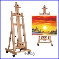 Art Supply Adjustable H-Frame Multi-Purpose Studio Artist Sketch Wooden Easel