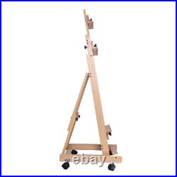 Art Supply Adjustable H-Frame Multi-Purpose Studio Artist Sketch Wooden Easel