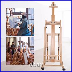 Art Supply Adjustable H-Frame Multi-Purpose Studio Artist Sketch Wooden Easel