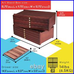 Art Supply Storage Box 10 Drawers Pencil Organizer Craft Storage