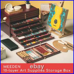Art Supply Storage Box 10 Drawers Pencil Organizer Craft Storage