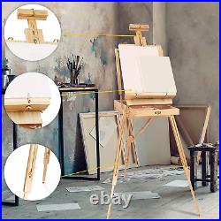 Artina Wooden Easel Stand Painting Tripod Table Top Easel with Wooden Palette
