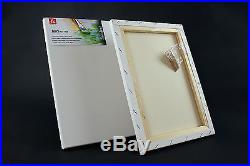 Artist Blank Stretched & Acrylic Primed Box Framed 100% Cotton Art Canvas Best Q