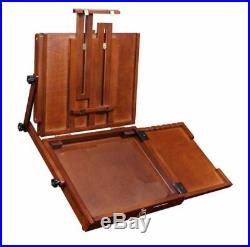 Artist Easel Pochade Box Canvas Holder Storage Tray Painting Wood Wooden Palette