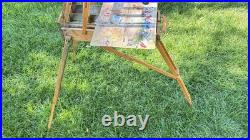 Artist-Owned Jullian Paris French Box Easel Signed Ellie Weakley Estate France