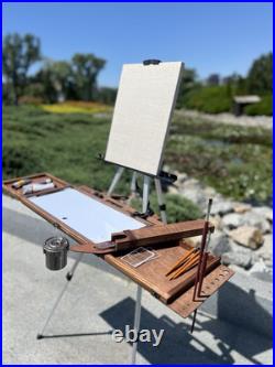 Artist Plein Air Easel, Pochade Box, Sketch Wooden Easel Box From Shrubmart