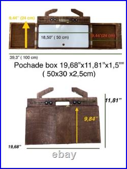Artist Plein Air Easel, Pochade Box, Sketch Wooden Easel Box From Shrubmart