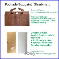 Artist Plein Air Easel, Pochade Box, Sketch Wooden Easel Box From Shrubmart