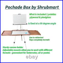 Artist Plein Air Easel, Pochade Box, Sketch Wooden Easel Box From Shrubmart