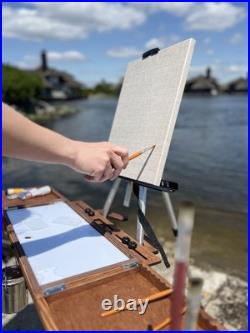 Artist Plein Air Easel, Pochade Box, Sketch Wooden Easel Box From Shrubmart