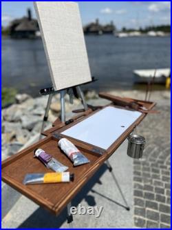 Artist Plein Air Easel, Pochade Box, Sketch Wooden Easel Box From Shrubmart