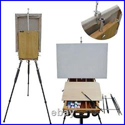Artist Pochade Box for Plein Air Painting Easel, Compact Aluminum Travel
