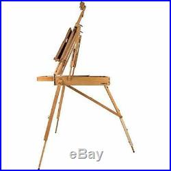 Artist Quality French Easel Portable Art with Storage Sketch Box Wooden Pallete