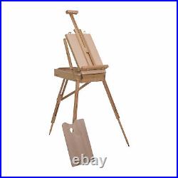 Artist Studio Easel Painting Table Foldable Case Box Drawer Portable with Palette