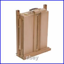 Artist Studio Easel Painting Table Foldable Case Box Drawer Portable with Palette