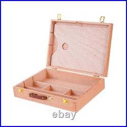 Artist Supply Box Case Sturdy Wood Construction for Pencil Markers Stamps