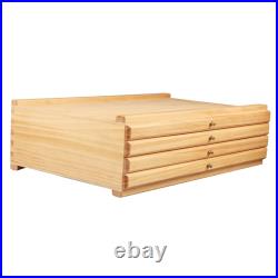 Artist Supply Storage Box with Removable Divider for Markers Erasers Brushes