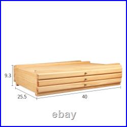 Artist Supply Storage Box with Removable Divider for Markers Erasers Brushes