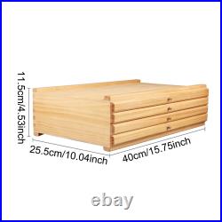 Artist Supply Storage Box with Removable Divider for Markers Erasers Brushes