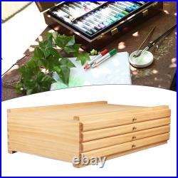 Artist Supply Storage Box with Removable Divider for Markers Erasers Brushes