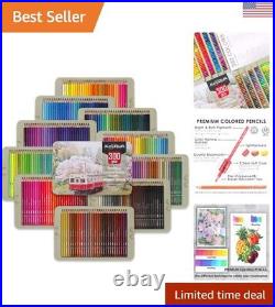 Artists Colored Pencils Set of 300 Vibrant Colors for Sketching and Coloring