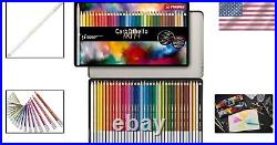 Assorted 36 Colors of Chalk-Pastel Pencils in Tin Case Ideal for Creative Art