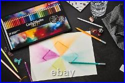 Assorted 36 Colors of Chalk-Pastel Pencils in Tin Case Ideal for Creative Art