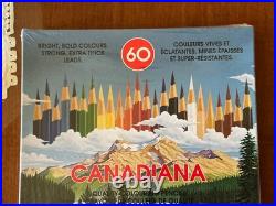 BEROL Canadiana Colored 60 Pencils SEALED New Old Stock 1993 made in USA