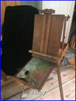 BREV SGDG Pochade Artist Easel 15x21x6 Box Plein Air Painting, Palette Vintage