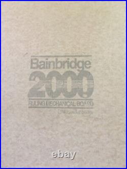 Bainbridge 2000 Ruling Mech Illus Board 16.5 X 23.5, (25) Sheets Open Box, Clean