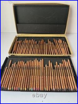 Berol x71 Karisma Colour Pencil Different Length Original 2 Tier Box England