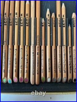 Berol x71 Karisma Colour Pencil Different Length Original 2 Tier Box England