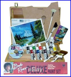 Bob Ross R6512 Deluxe Wood Box Master Paint Set With One Hour DVD