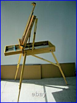Brand New Rare Plein Air High Quality Artist French Box Easel F/Size Nice Gift