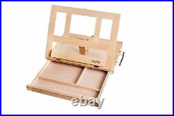 Brustro Artists Small Desk Box Easel Holds Canvases Upto 11.8