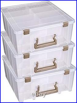 Bulk Art Supply Organizers 3-Pack, Lightweight Cases