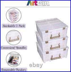 Bulk Art Supply Organizers 3-Pack, Lightweight Cases