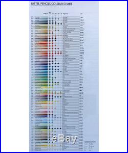 CARAN DACHE PASTEL PENCILS Box of 76 assorted colour fine dry pastel pencils